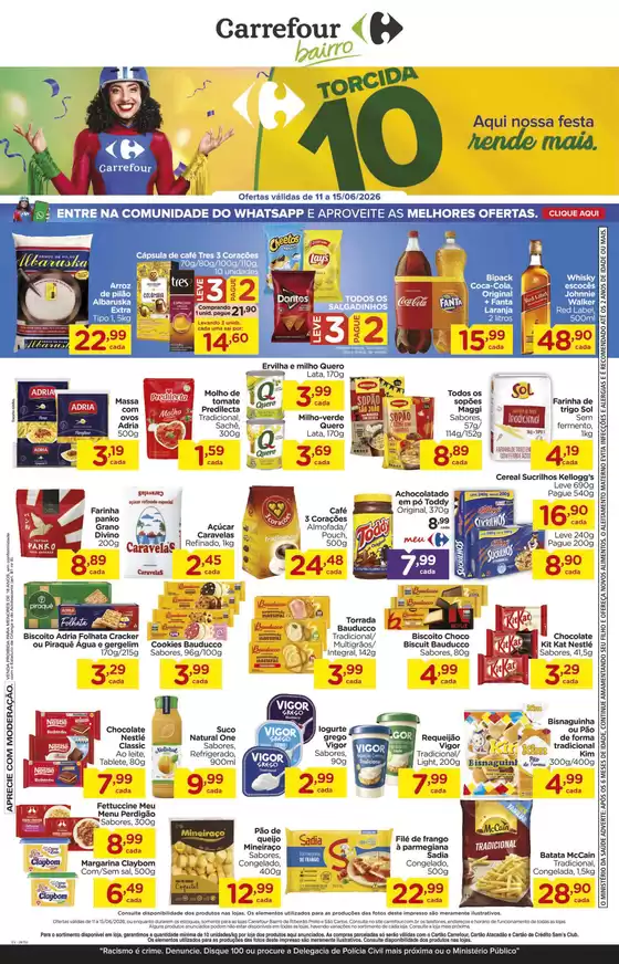 Catálogo Carrefour Bairro | Nossas melhores pechinchas | 2026-06-11T00:00:00.000Z - 2026-06-15T00:00:00.000Z