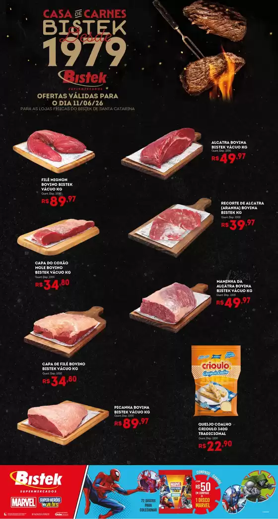 Catálogo Bistek Supermercados | Melhores ofertas para todos os clientes | 2026-06-11T00:00:00.000Z - 2026-06-11T00:00:00.000Z