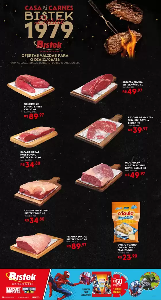 Catálogo Bistek Supermercados | Ótima oferta para caçadores de pechinchas | 2026-06-11T00:00:00.000Z - 2026-06-11T00:00:00.000Z