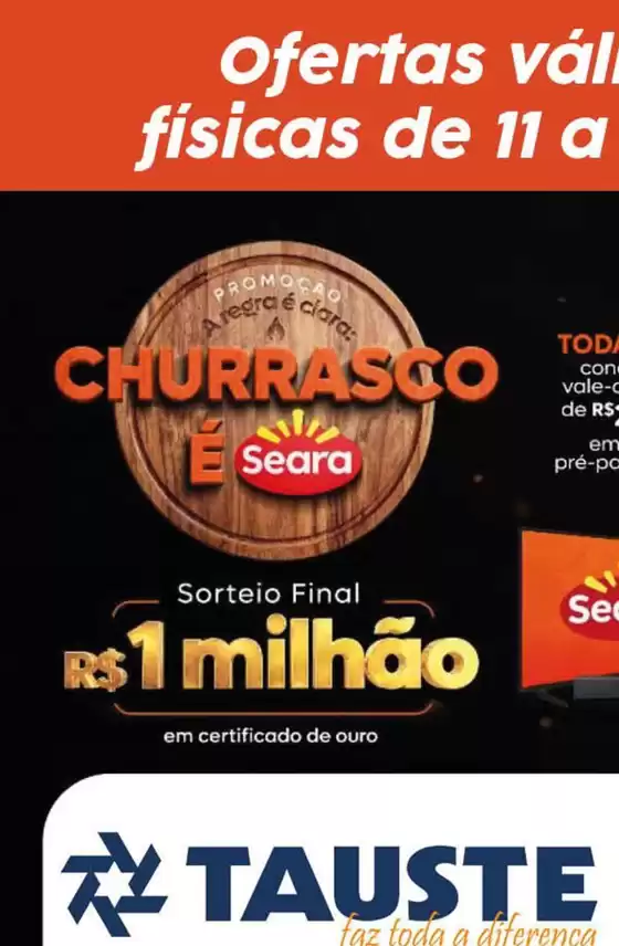 Catálogo Supermercados Tauste | Ofertas Tauste Especial Seara | 2026-06-11T00:00:00.000Z - 2026-06-15T00:00:00.000Z