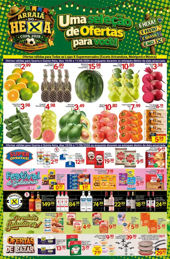 Catálogo X Supermercados | Ofertas exclusivas e pechinchas | 2026-06-10T00:00:00.000Z - 2026-06-11T00:00:00.000Z