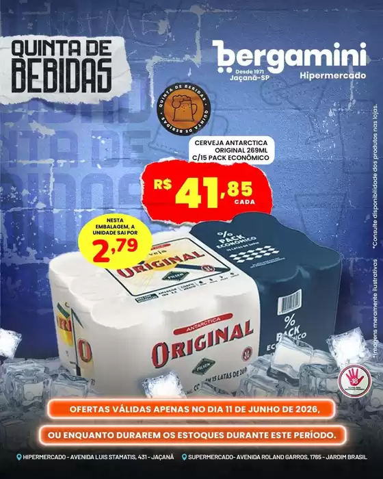 Catálogo Supermercado Bergamini | Encarte Supermercado Bergamini | 2026-06-11T00:00:00.000Z - 2026-06-11T00:00:00.000Z
