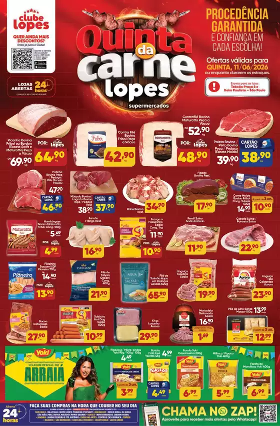 Catálogo Lopes Supermercados | QUINTA DA CARNE - | 2026-06-11T00:00:00.000Z - 2026-06-11T00:00:00.000Z