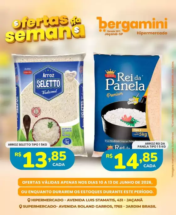 Catálogo Supermercado Bergamini | Grandes descontos em produtos selecionados | 2026-06-10T00:00:00.000Z - 2026-06-13T00:00:00.000Z