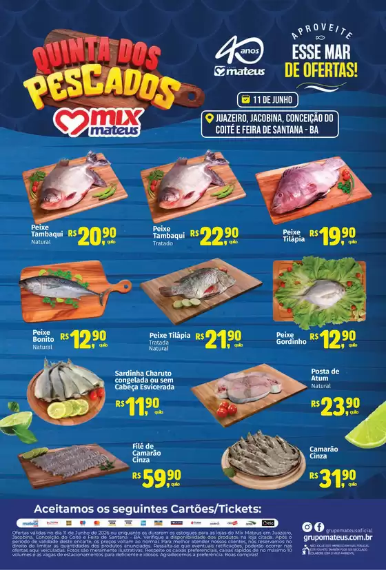 Catálogo Supermercados Mateus | Quinta dos Pescados | 2026-06-11T00:00:00.000Z - 2026-06-11T00:00:00.000Z