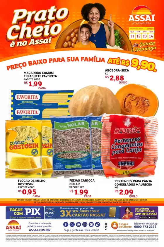 Catálogo Assaí Atacadista em Juazeiro do Norte | Encarte Assaí Atacadista 47888-778 | 2026-06-11T00:00:00.000Z - 2026-06-14T00:00:00.000Z