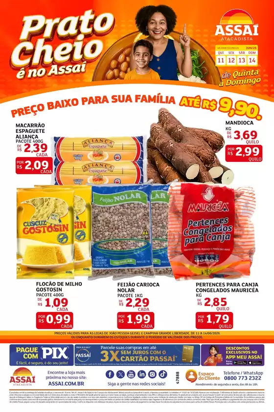Catálogo Assaí Atacadista em Juazeiro do Norte | Encarte Assaí Atacadista 47888-779 | 2026-06-11T00:00:00.000Z - 2026-06-14T00:00:00.000Z