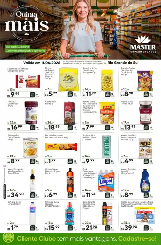 Catálogo Master Supermercados | Quinta do mais RS | 2026-06-11T00:00:00.000Z - 2026-06-11T00:00:00.000Z