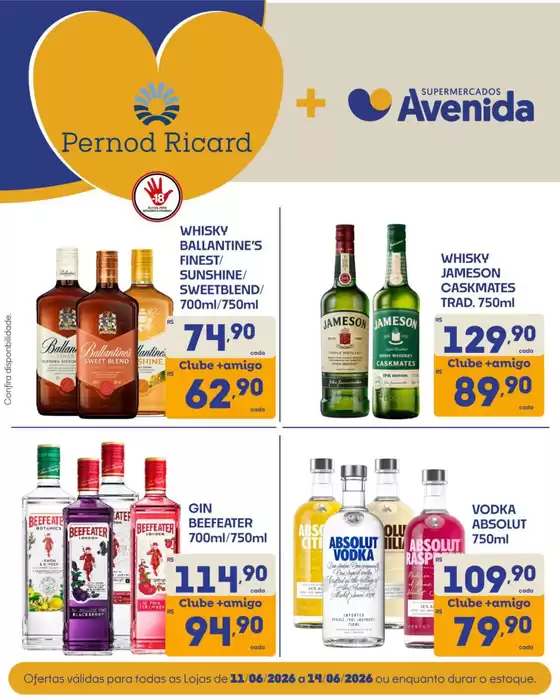 Catálogo Supermercados Avenida | Nossas melhores pechinchas | 2026-06-11T00:00:00.000Z - 2026-06-14T00:00:00.000Z