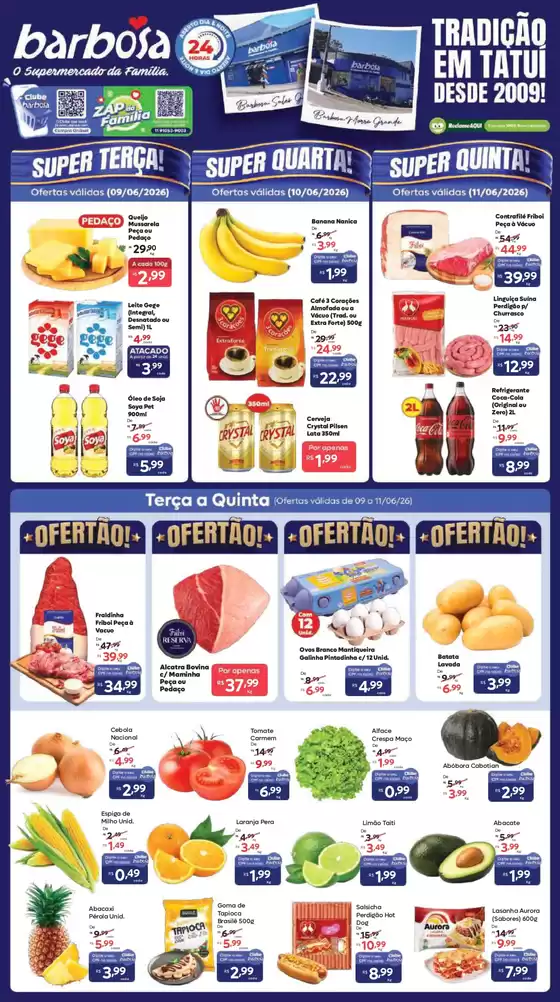 Catálogo Barbosa Supermercados | Ofertas Válidas Para As Lojas de Sales Gomes e Morro Grande | 2026-06-11T00:00:00.000Z - 2026-06-11T00:00:00.000Z