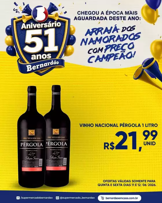 Catálogo Supermercado Bernardão | Encarte Supermercado Bernardão | 2026-06-11T00:00:00.000Z - 2026-06-12T00:00:00.000Z