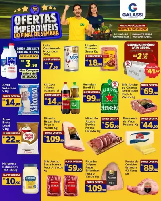 Catálogo Supermercados Galassi | OFERTAS IMPERDÍVEIS | 2026-06-12T00:00:00.000Z - 2026-06-14T00:00:00.000Z