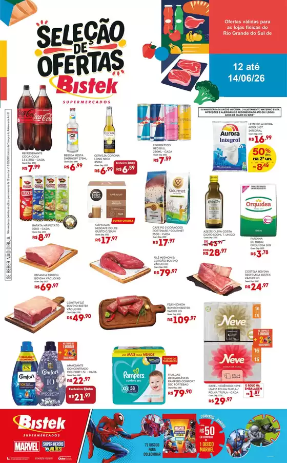 Catálogo Bistek Supermercados | Ofertas para caçadores de pechinchas | 2026-06-12T00:00:00.000Z - 2026-06-14T00:00:00.000Z