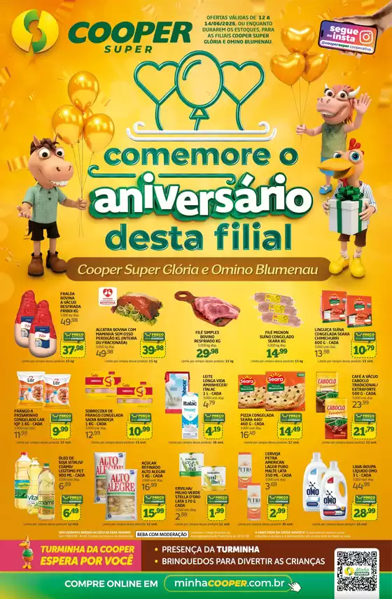 Catálogo Cooper | Anversrio Filiais Glria e Omino SUPER | 2026-06-12T00:00:00.000Z - 2026-06-14T00:00:00.000Z