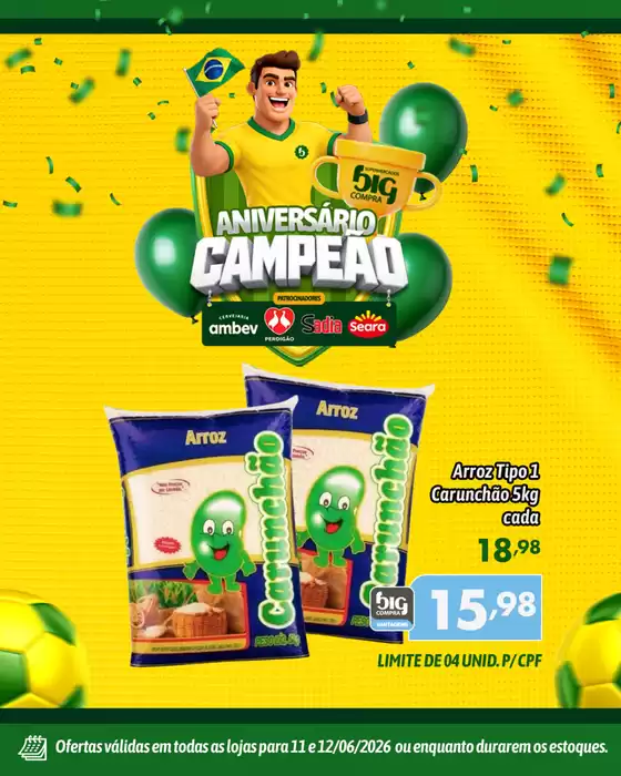 Catálogo Supermercados Big Compra | Ótima oferta para caçadores de pechinchas | 2026-06-11T00:00:00.000Z - 2026-06-12T00:00:00.000Z