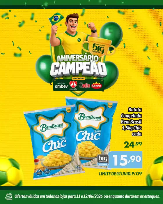Catálogo Supermercados Big Compra | Ofertas e promoções atuais | 2026-06-11T00:00:00.000Z - 2026-06-12T00:00:00.000Z