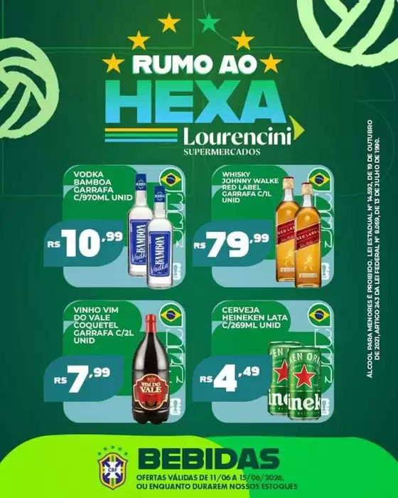 Catálogo Lourencini Supermercados | Ampla seleção de ofertas | 2026-06-11T00:00:00.000Z - 2026-06-15T00:00:00.000Z