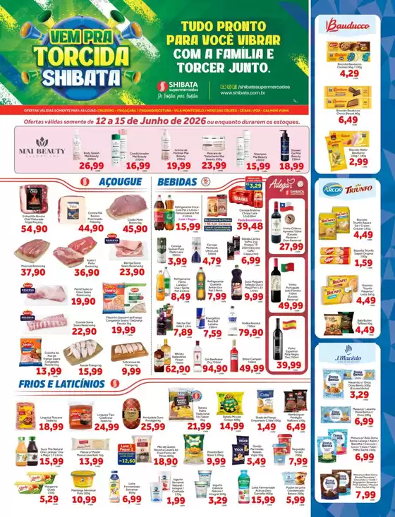 Catálogo Shibata Supermercados | Melhores ofertas para compradores econômicos | 2026-06-12T00:00:00.000Z - 2026-06-15T00:00:00.000Z