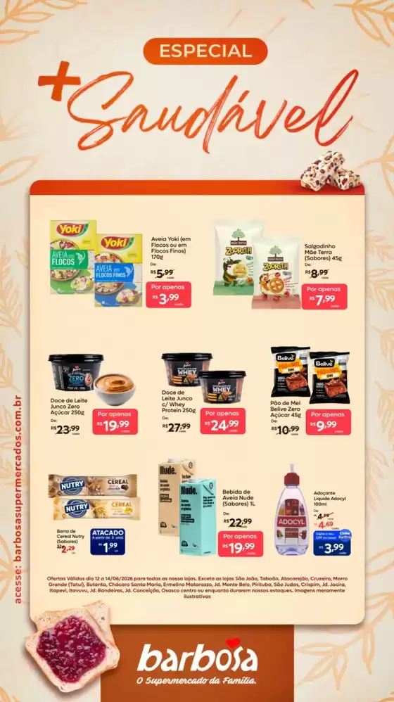 Catálogo Barbosa Supermercados | Lâmina Saudável | 2026-06-12T00:00:00.000Z - 2026-06-14T00:00:00.000Z