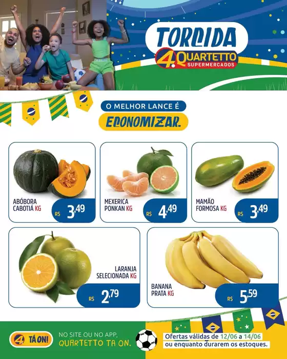 Catálogo Quartetto Supermercados | Promoções especiais em andamento | 2026-06-12T00:00:00.000Z - 2026-06-14T00:00:00.000Z