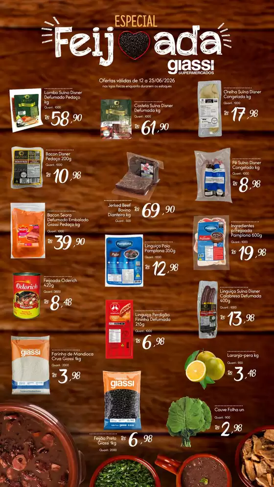 Catálogo Giassi Supermercados | Nossas melhores pechinchas | 2026-06-12T00:00:00.000Z - 2026-06-25T00:00:00.000Z