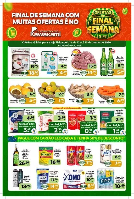 Catálogo Supermercados Kawakami | Ofertas - Lins | 2026-06-12T00:00:00.000Z - 2026-06-15T00:00:00.000Z
