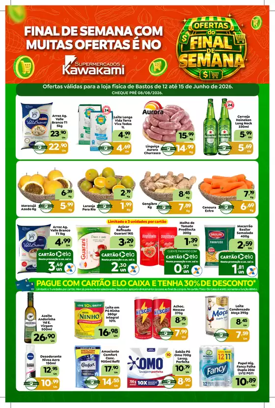 Catálogo Supermercados Kawakami | Ofertas - Bastos | 2026-06-12T00:00:00.000Z - 2026-06-15T00:00:00.000Z