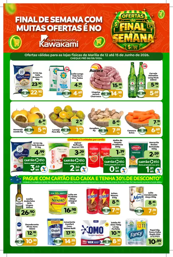 Catálogo Supermercados Kawakami | Ofertas - Marília | 2026-06-12T00:00:00.000Z - 2026-06-15T00:00:00.000Z