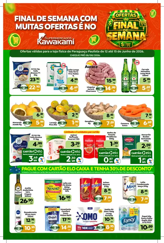 Catálogo Supermercados Kawakami | Ofertas - Paraguaçu Paulista | 2026-06-12T00:00:00.000Z - 2026-06-15T00:00:00.000Z