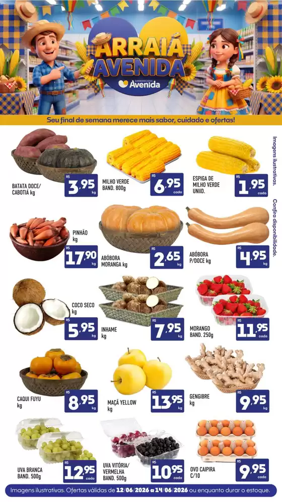 Catálogo Supermercados Avenida | Melhores ofertas para todos os clientes | 2026-06-12T00:00:00.000Z - 2026-06-14T00:00:00.000Z