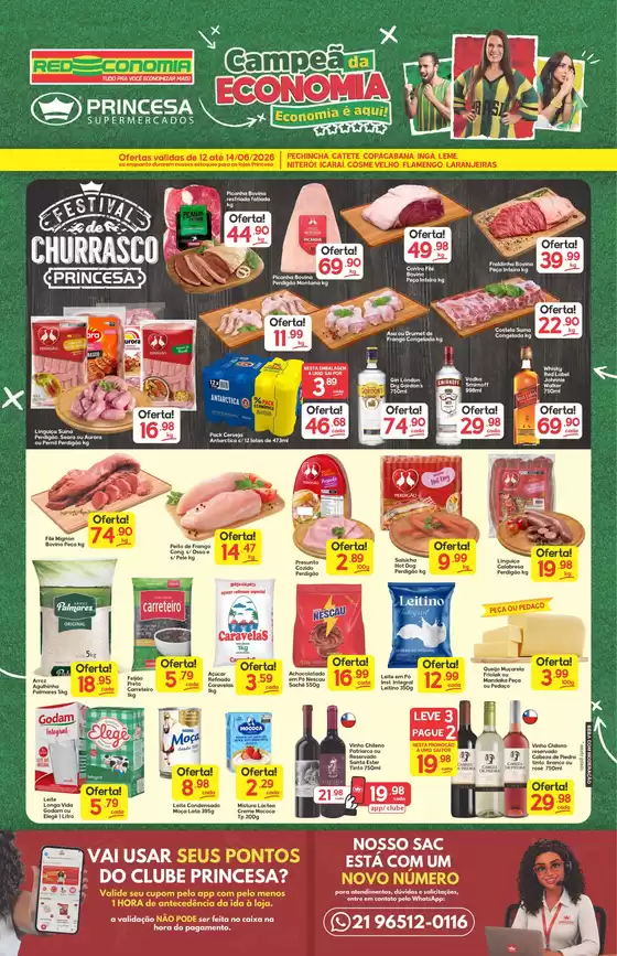 Catálogo Princesa Supermercados | Campeã da Economia G1 - 12 a 14/06 | 2026-06-12T00:00:00.000Z - 2026-06-14T00:00:00.000Z