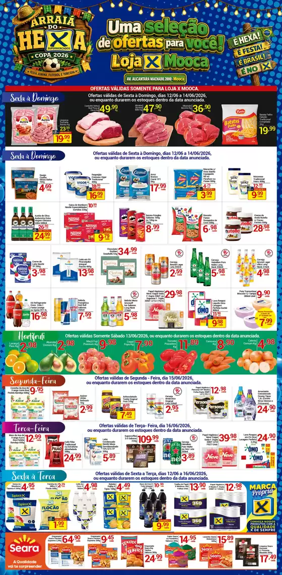 Catálogo X Supermercados | Ofertas especiais atraentes para todos | 2026-06-12T00:00:00.000Z - 2026-06-16T00:00:00.000Z