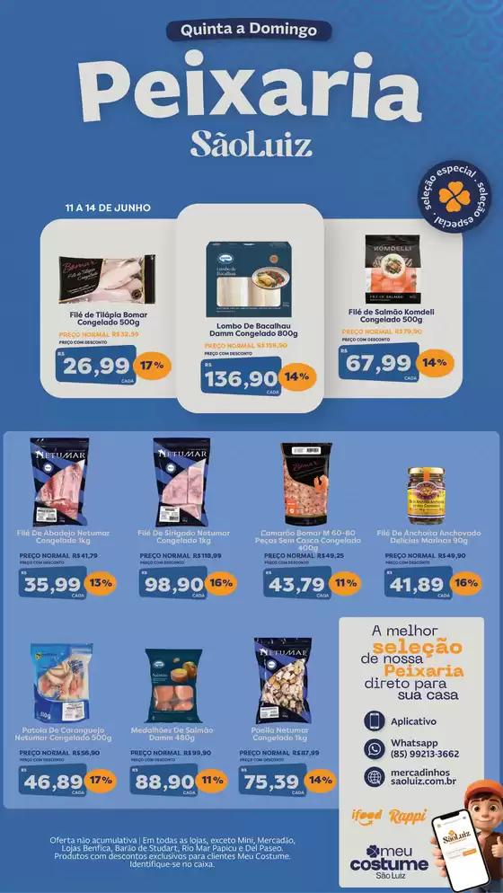 Catálogo Mercadinhos São Luiz | Peixaria | 2026-06-11T00:00:00.000Z - 2026-06-14T00:00:00.000Z