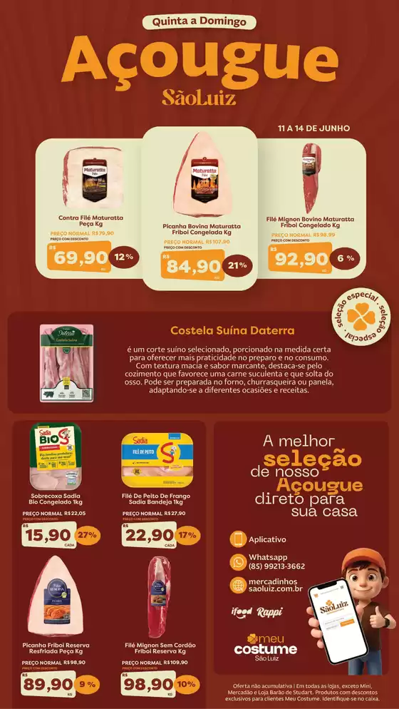 Catálogo Mercadinhos São Luiz | Açougue | 2026-06-11T00:00:00.000Z - 2026-06-14T00:00:00.000Z
