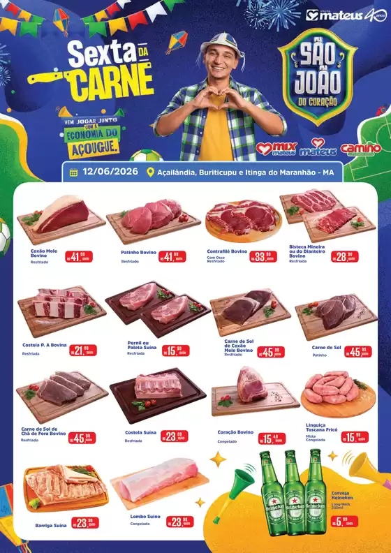 Catálogo Supermercados Mateus | Sexta da Carne | 2026-06-12T00:00:00.000Z - 2026-06-12T00:00:00.000Z