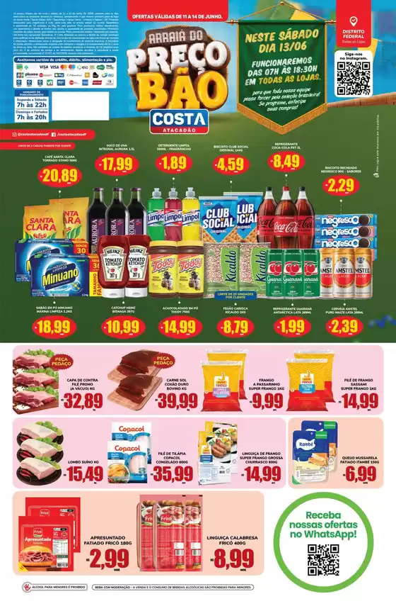 Catálogo Costa Atacadão | Ofertas especiais atraentes para todos | 2026-06-11T00:00:00.000Z - 2026-06-14T00:00:00.000Z