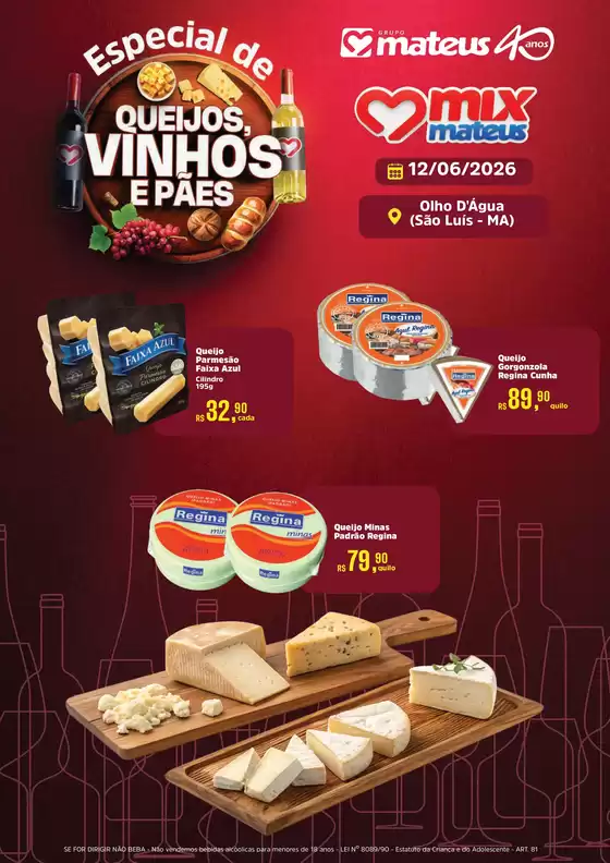 Catálogo Supermercados Mateus | Festival de Queijos Vinhos e Pães | 2026-06-12T00:00:00.000Z - 2026-06-12T00:00:00.000Z