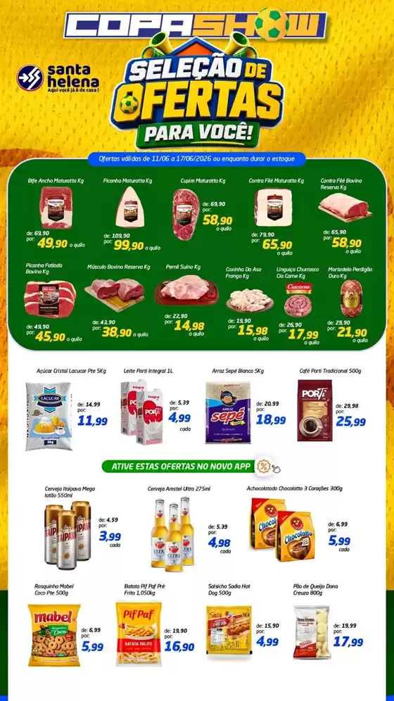 Catálogo Supermercados Santa Helena | Seleção Ofertas | 2026-06-12T00:00:00.000Z - 2026-06-17T00:00:00.000Z
