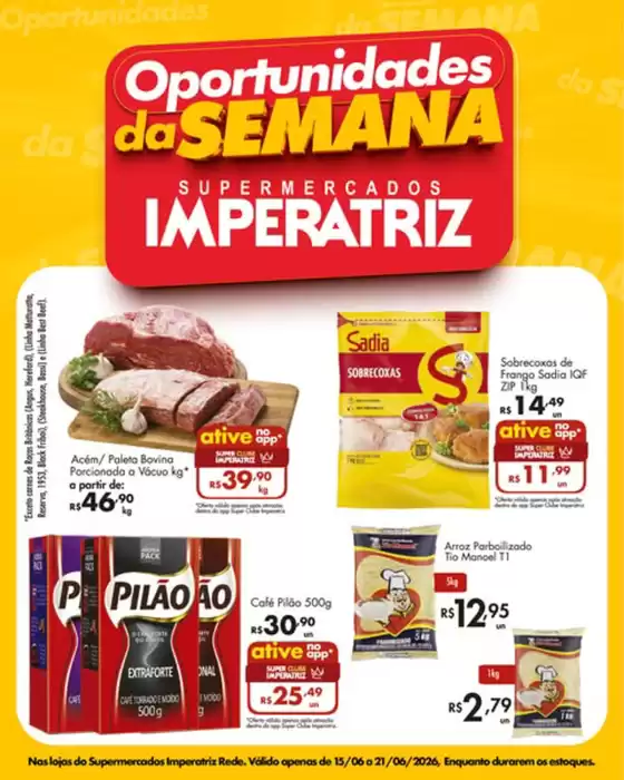 Catálogo Supermercados Imperatriz | Oportunidades da Semana | 2026-06-15T00:00:00.000Z - 2026-06-21T00:00:00.000Z