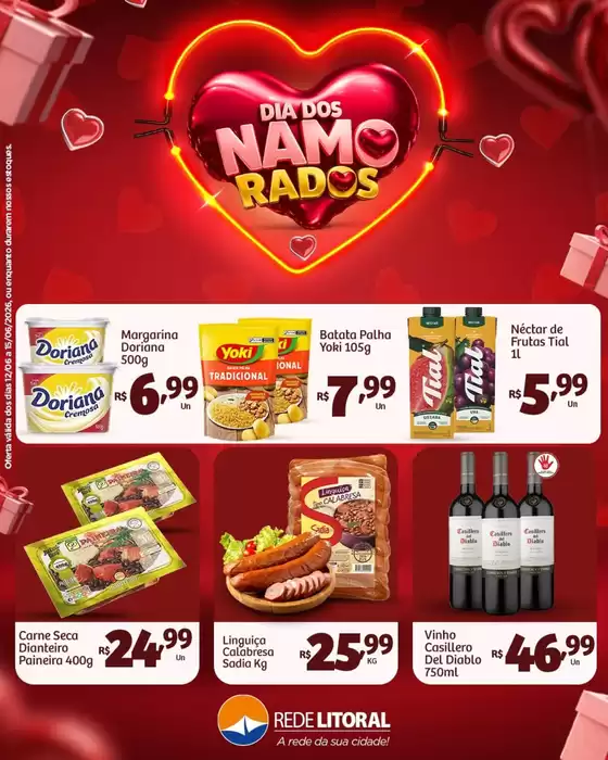 Catálogo Rede Litoral de Supermercados | Dia dos Namorados | 2026-06-15T00:00:00.000Z - 2026-06-15T00:00:00.000Z