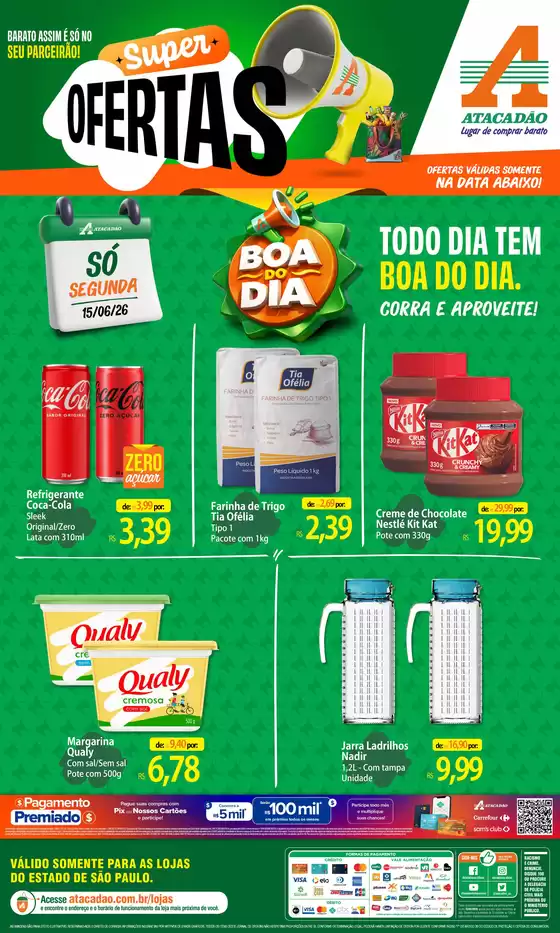 Catálogo Atacadão em Taubaté | Atacadão - Boa do Dia | 2026-06-15T00:00:00.000Z - 2026-06-15T00:00:00.000Z