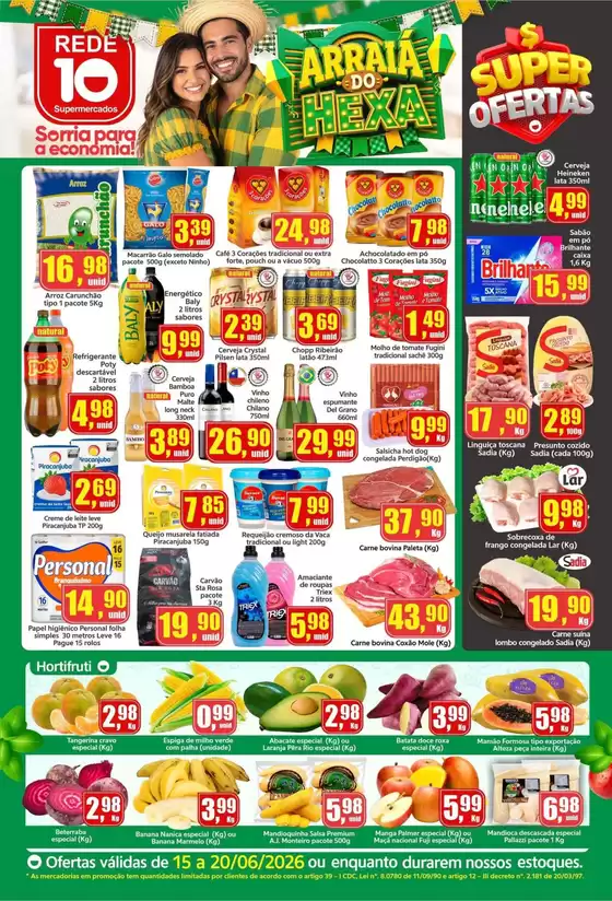 Catálogo Rede 10 | Encarte Rede 10 | 2026-06-15T00:00:00.000Z - 2026-06-20T00:00:00.000Z
