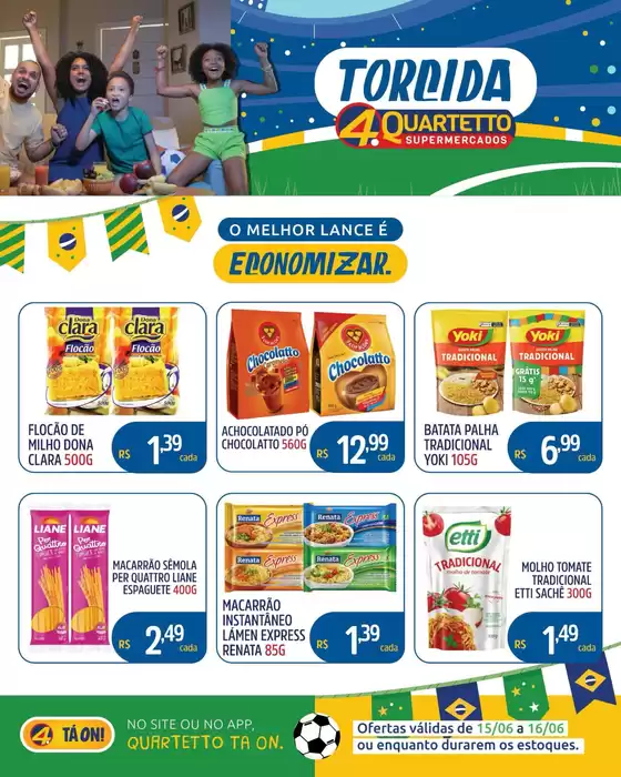 Catálogo Quartetto Supermercados | Encarte Quartetto Supermercados | 2026-06-15T00:00:00.000Z - 2026-06-16T00:00:00.000Z