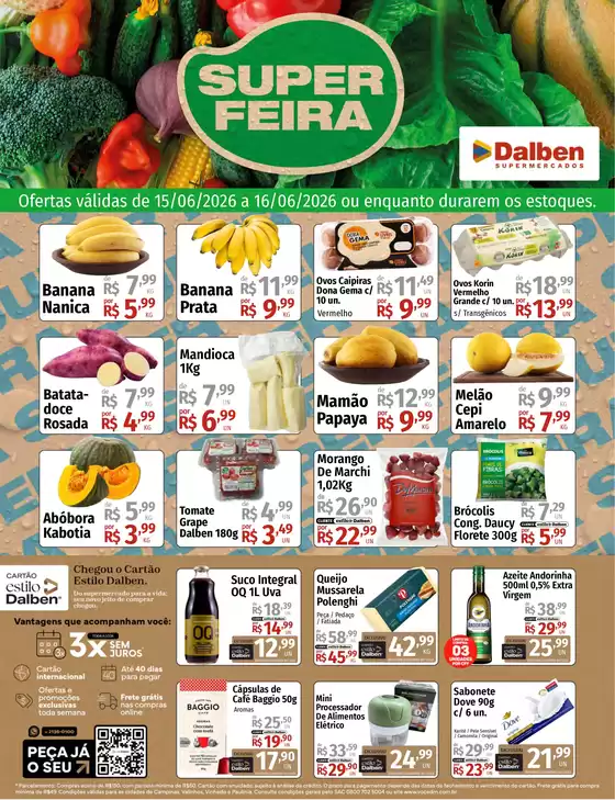 Catálogo Supermercado Dalben | 1781295312913026 | 2026-06-15T00:00:00.000Z - 2026-06-16T00:00:00.000Z
