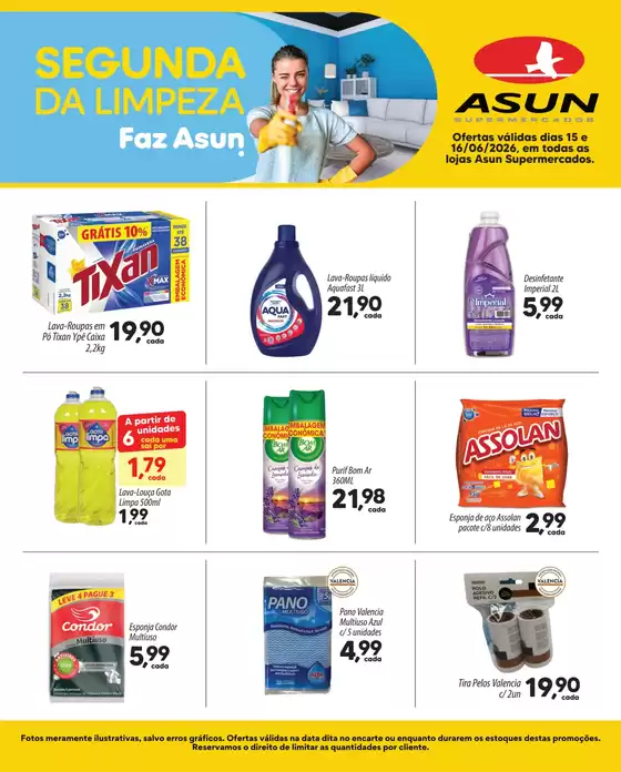 Catálogo Asun | Segunda da Limpeza | 2026-06-15T00:00:00.000Z - 2026-06-16T00:00:00.000Z