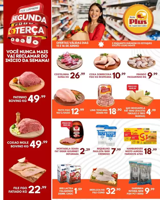 Catálogo Rede Plus Supermercados | Pechinchas e ofertas atuais | 2026-06-15T00:00:00.000Z - 2026-06-16T00:00:00.000Z