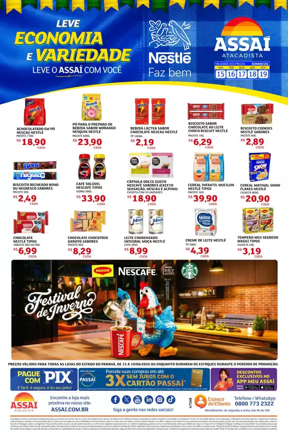 Catálogo Assaí Atacadista | Encarte Assaí Atacadista 47568-241 | 2026-06-15T00:00:00.000Z - 2026-06-19T00:00:00.000Z