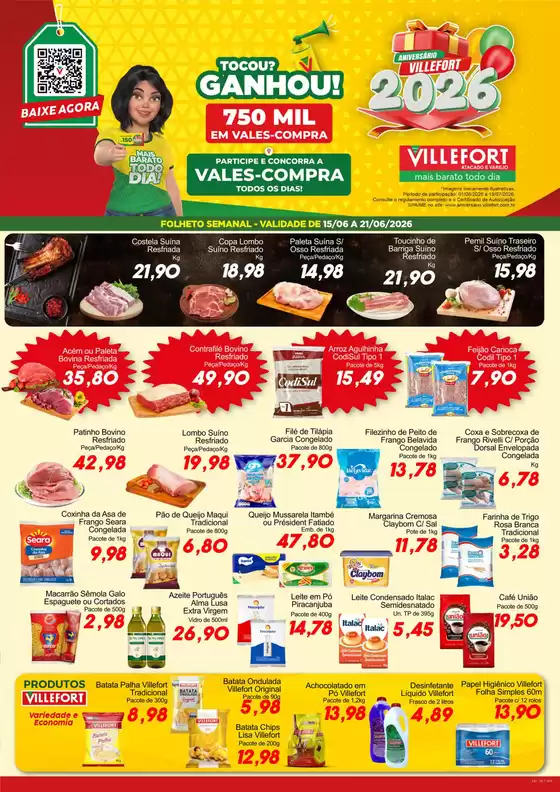Catálogo Villefort Atacadista | Ofertas Villefort Atacadista | 2026-06-15T00:00:00.000Z - 2026-06-21T00:00:00.000Z