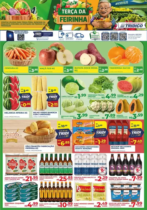 Catálogo Supermercados Tridico | Terça da Feirinha | 2026-06-16T00:00:00.000Z - 2026-06-16T00:00:00.000Z