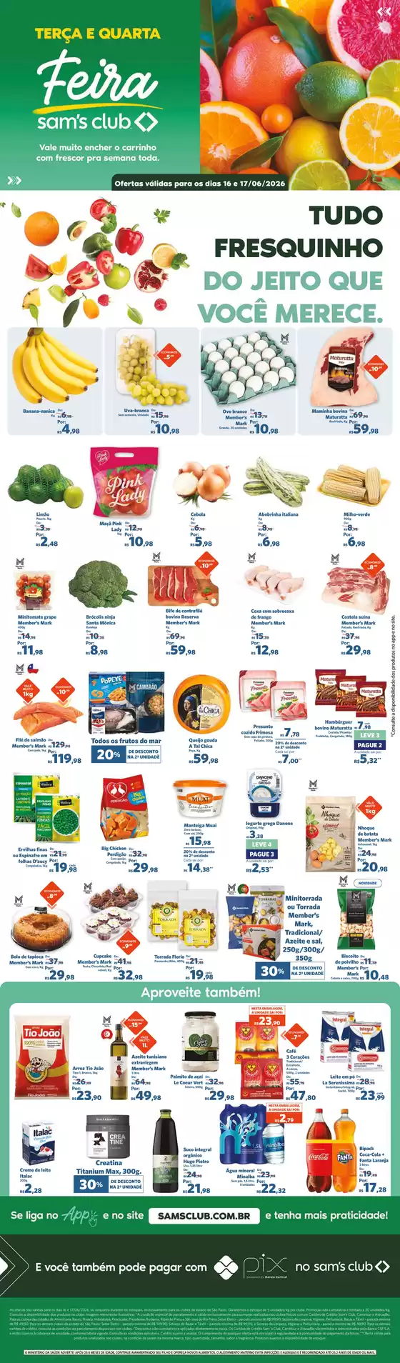 Catálogo Sam's Club | Melhores ofertas para compradores econômicos | 2026-06-16T00:00:00.000Z - 2026-06-17T00:00:00.000Z